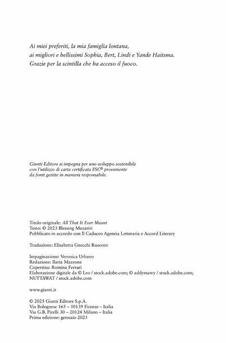 Tutto ha inizio alla fine - Blessing Musariri - 4