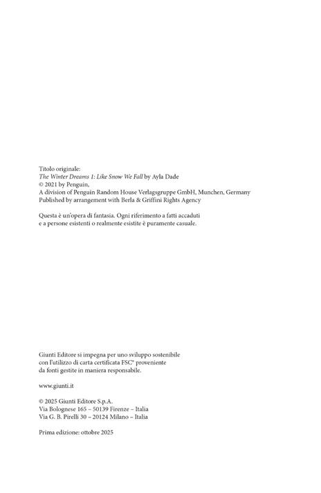 Like snow we fall. Winter dreams. Ediz. italiana. Vol. 1 - Ayla Dade - 3