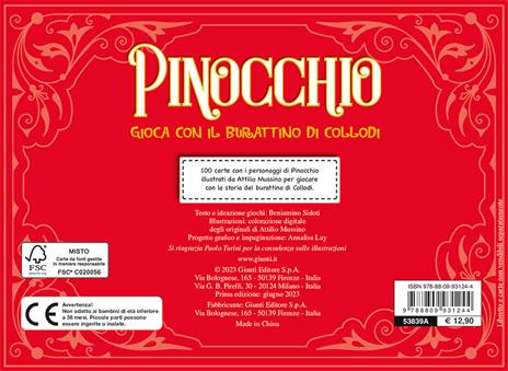 Pinocchio. 100 carte per giocare con il burattino di Collodi! Con 100 Carte - Beniamino Sidoti - 6