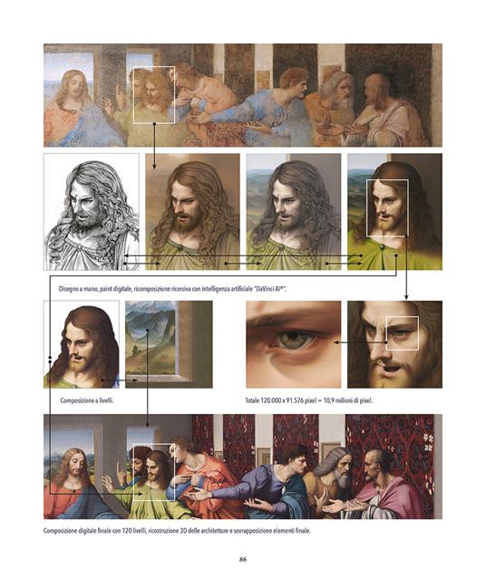 Leonardo da Vinci. Il Cenacolo 3D. Ricostruzione virtuale di un capolavoro perduto e ritrovato. Ediz. a colori - Mario Taddei - 4