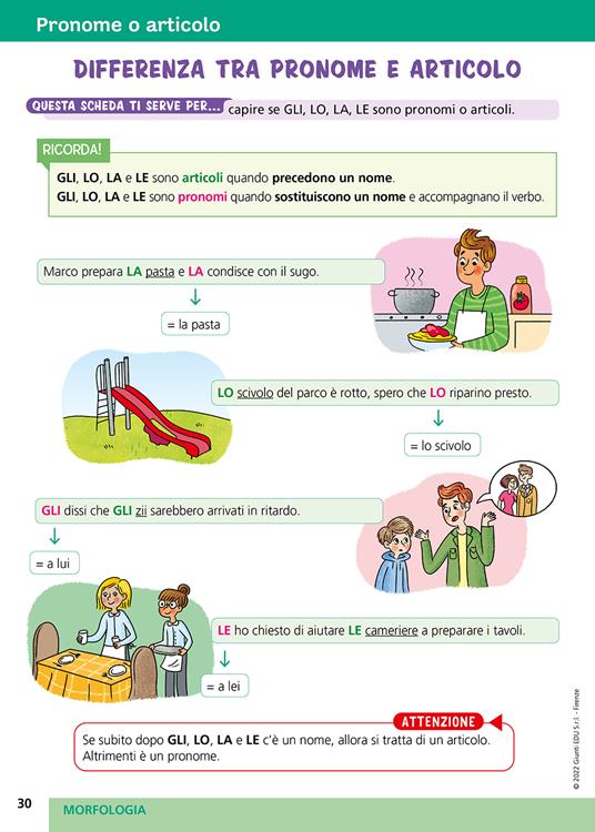 Strumenti compensativi. Il quaderno di grammatica. Morfologia e sintassi - Cesare Cornoldi,Rosanna Ferrara - 3
