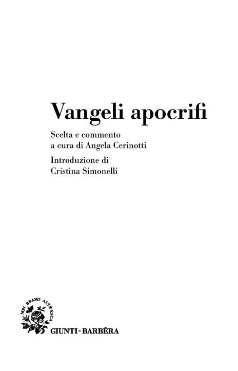Vangeli apocrifi - 3