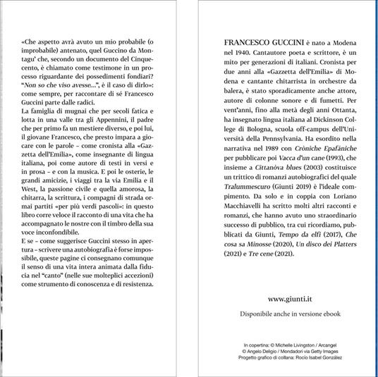 Non so che viso avesse. Quasi un'autobiografia - Francesco Guccini - 2