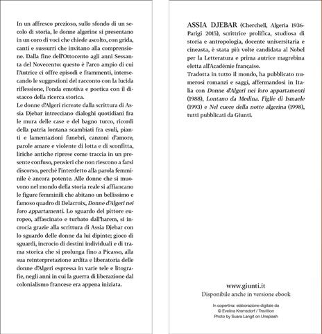 Donne d'Algeri nei loro appartamenti - Assia Djebar - 3