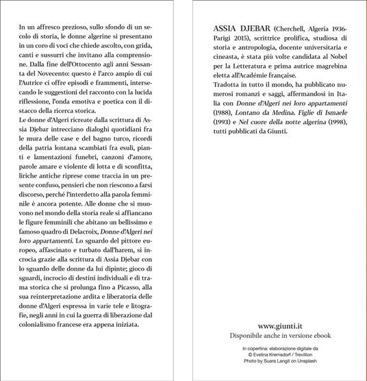 Donne d'Algeri nei loro appartamenti - Assia Djebar - 3