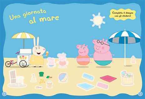 Coloro e gioco in vacanza con Peppa Pig. Con adesivi. Ediz. a colori - Silvia D'Achille - 5