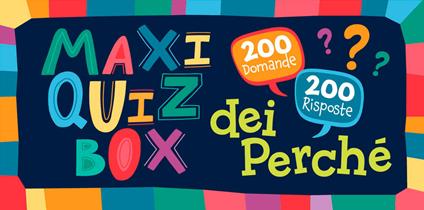 Maxi quiz box dei perché. Ediz. a colori. Con 101 Carte - copertina