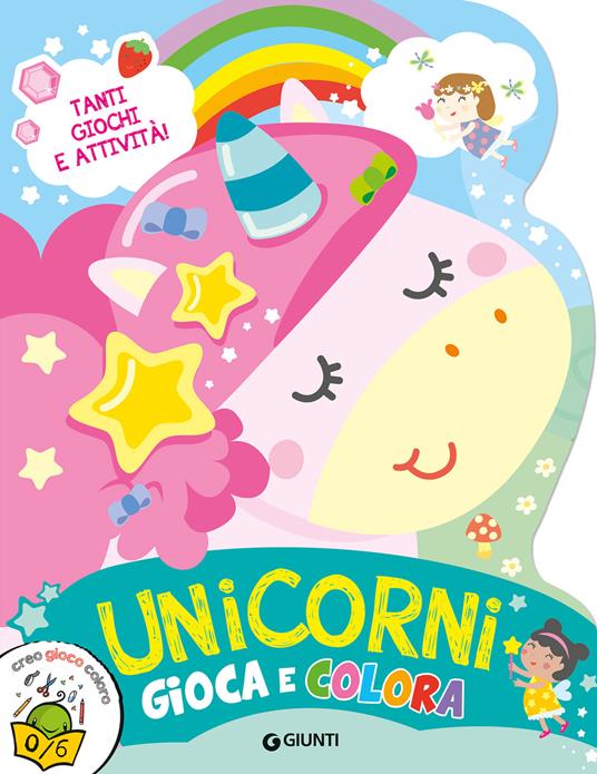 Unicorni. Gioca e colora. Ediz. a colori - copertina