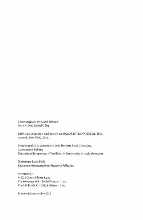 One dark window. Ediz. italiana - Rachel Gillig - 4