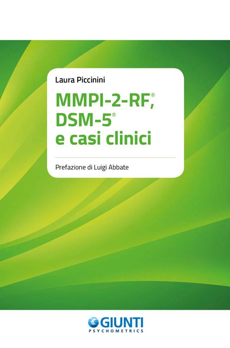 MMPI-2-RF, DSM-5 e casi clinici - Laura Piccinini - copertina