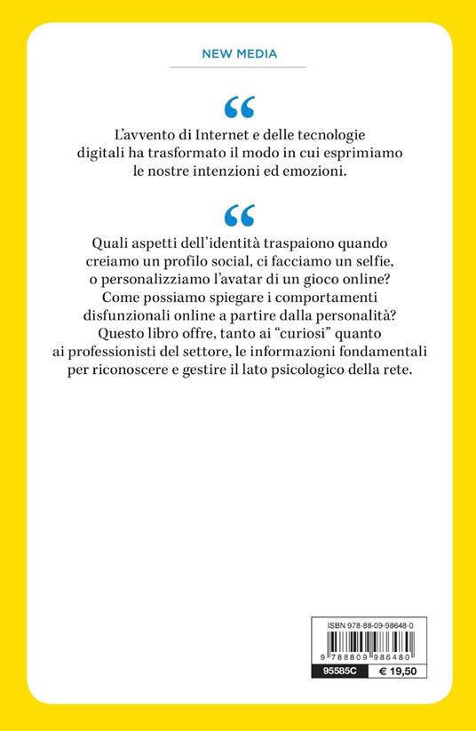 La personalità online. Tracce digitali dell'identità - Daniela Villani,Stefano Triberti - 2