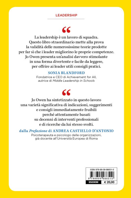 I miti della leadership. Liberatevi dai pregiudizi per diventare grandi leader - Jo Owen - 2