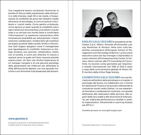 La leadership comunicativa. Come aumentare la performance personale e aziendale - Emilio Galli Zugaro,Clementina Galli Zugaro - 2
