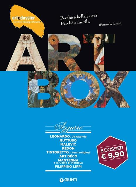 Dossier d'art. Box azzurro: Leonardo. L'anatomia-Guttuso-Malevic-Redon-Tintoretto. Temi religiosi-Art déco-Mantegna e la corte di Mantova-Filippino Lippi. Ediz. illustrata - 5