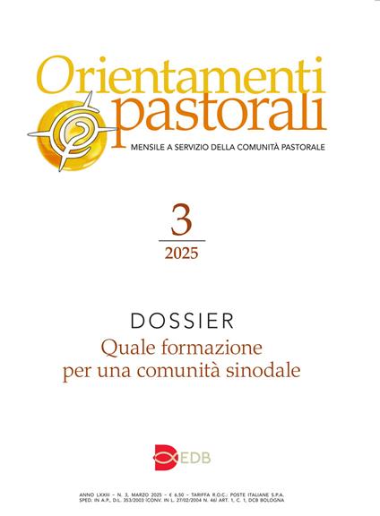 Orientamenti pastorali (2025). Vol. 3 - copertina
