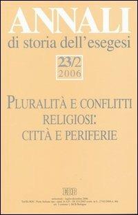 Annali di storia dell'esegesi (2006). Vol. 23/2 - copertina