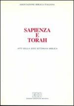 Sapienza e Torah. Atti della 29ª Settimana biblica