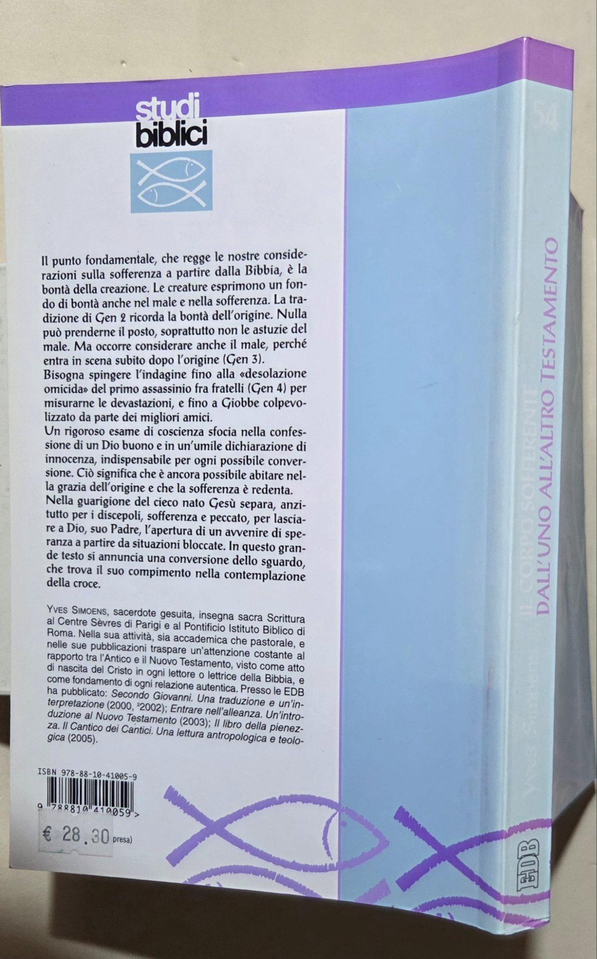 Il corpo sofferente: dall'uno all'altro Testamento
