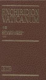 Enchiridion Vaticanum. Vol. 18: Documenti ufficiali della Santa Sede (1999).