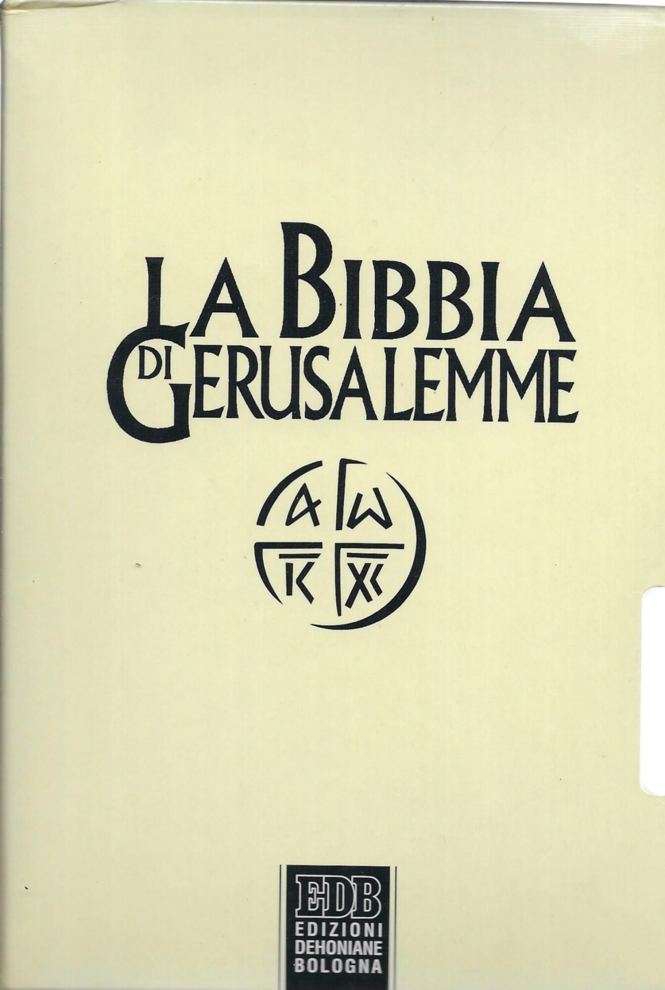 La Bibbia di Gerusalemme. Ediz. plastificata