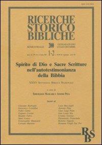 Spirito di Dio e Sacre Scritture nell'autotestimonianza della Bibbia. Atti della 35ª Settimana biblica nazionale (Roma, 7-11 settembre 1998) - copertina