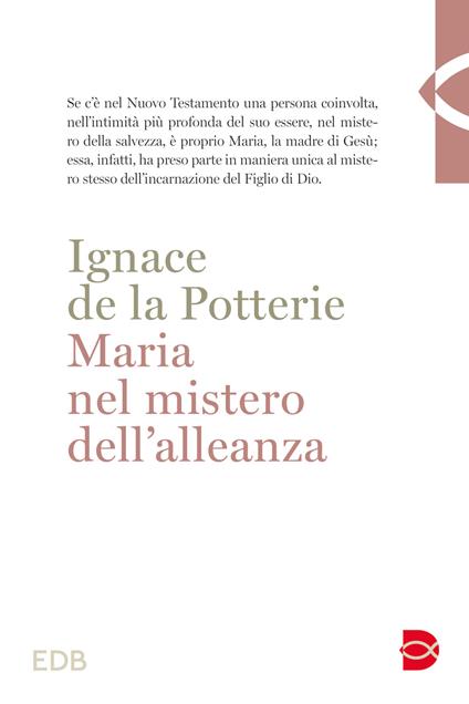 Maria nel mistero dell'alleanza - Ignace de La Potterie - copertina