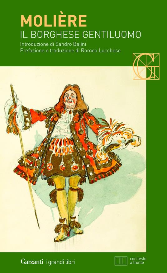 Il borghese gentiluomo. Testo francese a fronte - Molière - copertina