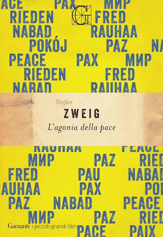 L' agonia della pace - Stefan Zweig - copertina