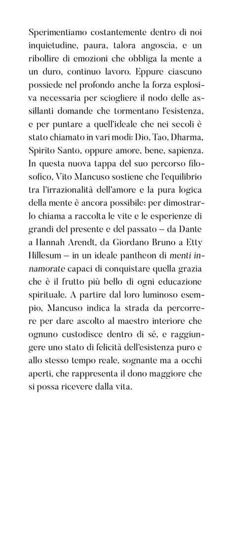 La mente innamorata - Vito Mancuso - 2