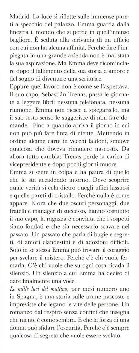 Le mille luci del mattino - Clara Sánchez - 2