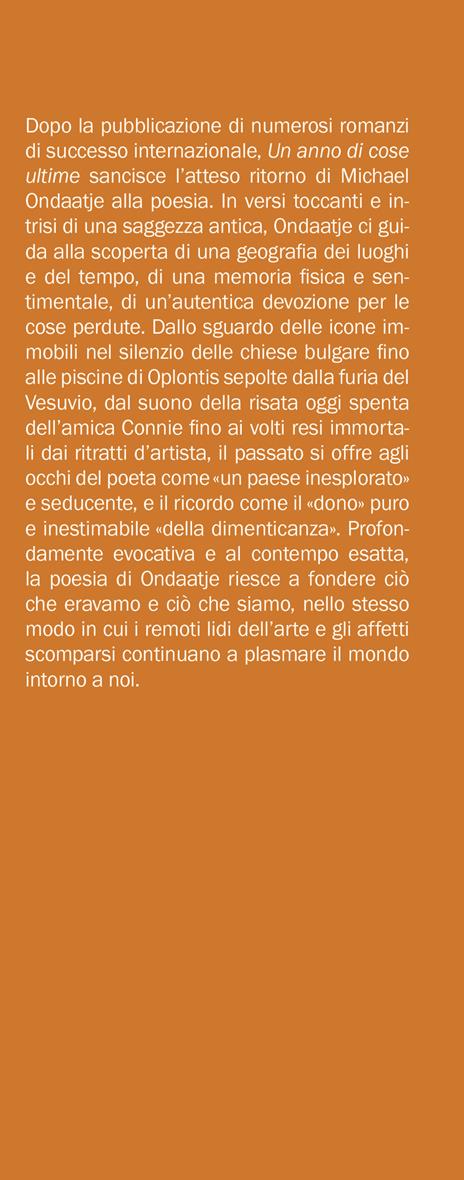 Un anno di cose ultime - Michael Ondaatje - 2