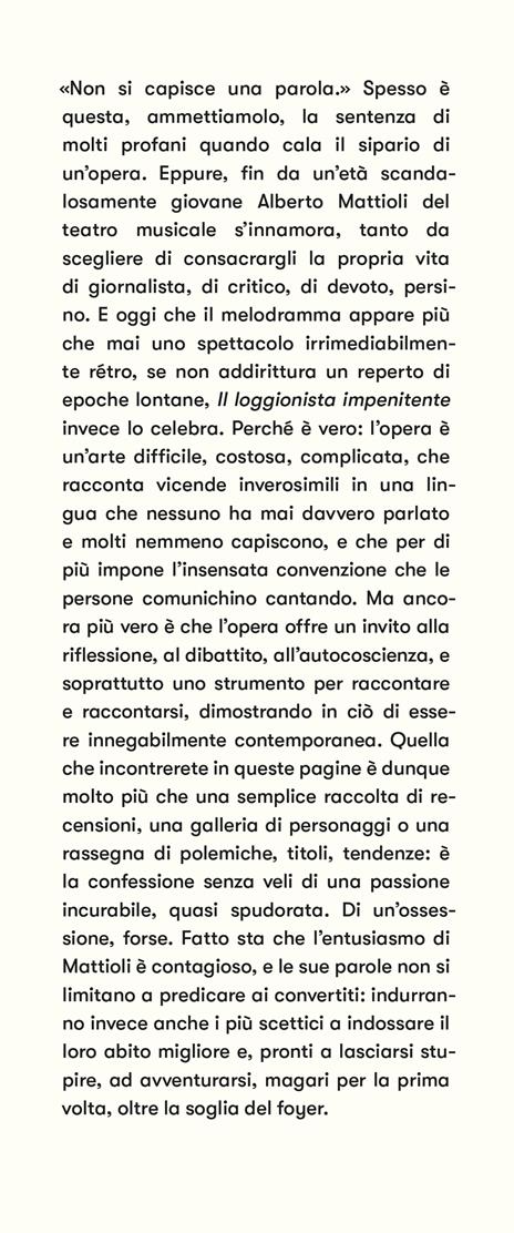 Il loggionista impenitente. Duemila sere all'opera - Alberto Mattioli - 2
