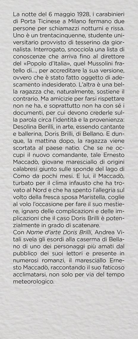 Nome d'arte Doris Brilli. I casi del maresciallo Ernesto Maccadò - Andrea Vitali - 2