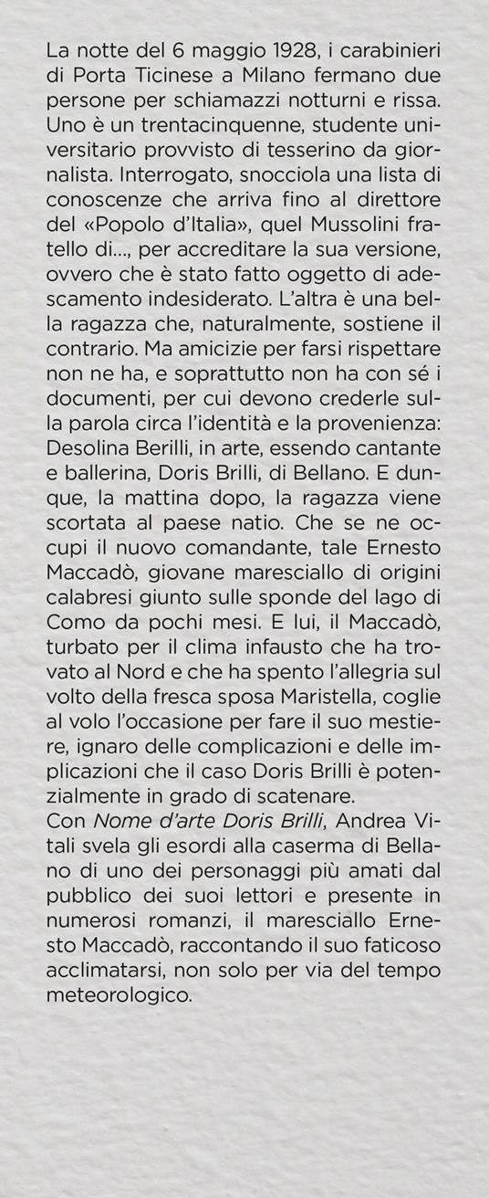 Nome d'arte Doris Brilli. I casi del maresciallo Ernesto Maccadò - Andrea Vitali - 2
