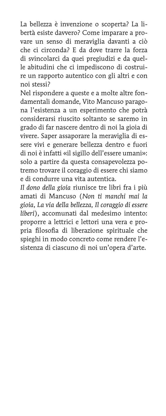Il dono della gioia - Vito Mancuso - 2