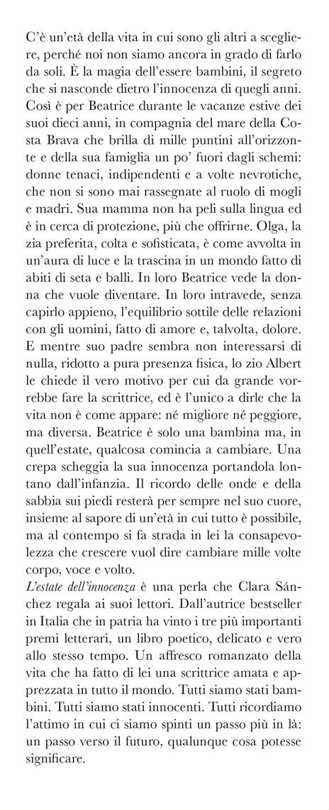 L'estate dell'innocenza - Clara Sánchez - 2