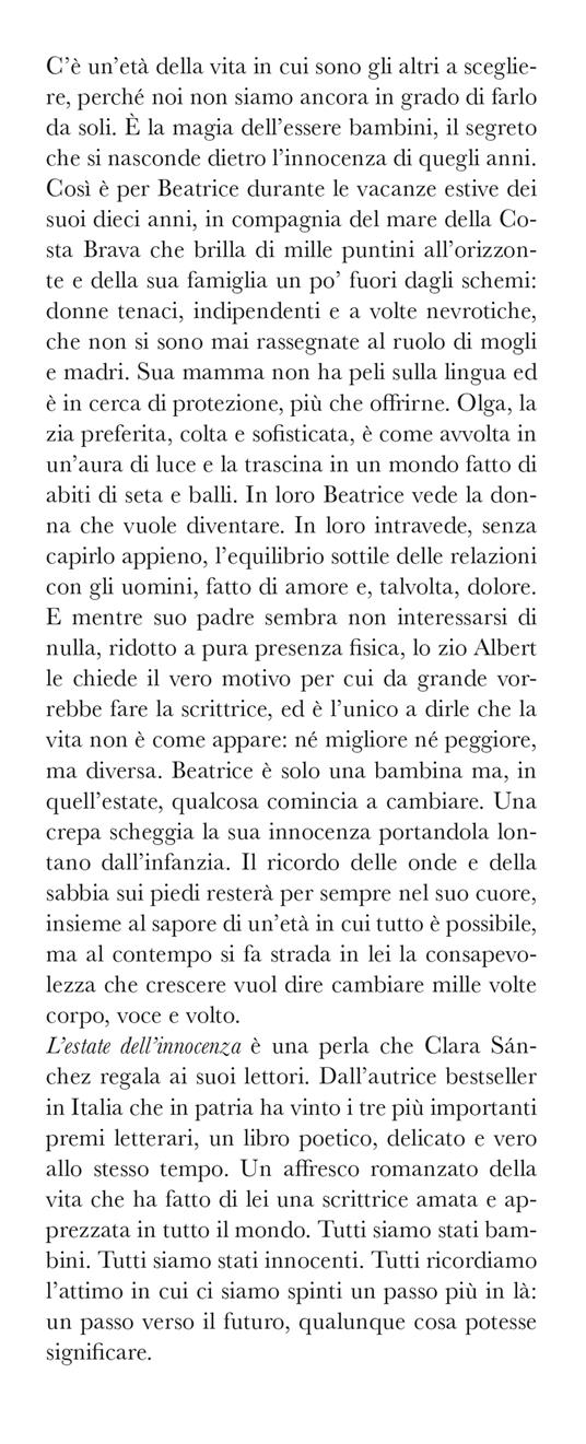 L'estate dell'innocenza - Clara Sánchez - 2