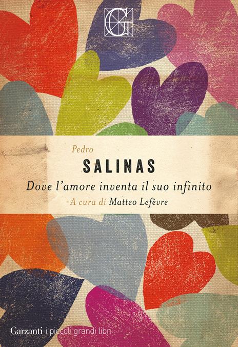 Dove l'amore inventa il suo infinito - Pedro Salinas - copertina