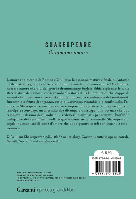 Chiamami amore. I più bei dialoghi tra innamorati - William Shakespeare - 2