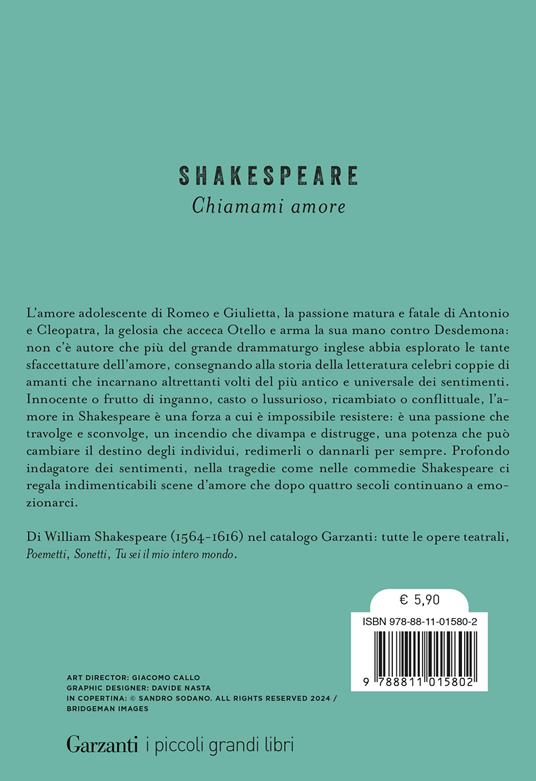 Chiamami amore. I più bei dialoghi tra innamorati - William Shakespeare - 2