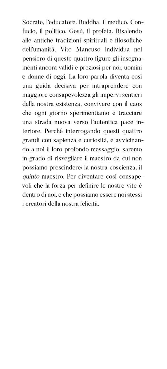 I quattro maestri - Vito Mancuso - 2