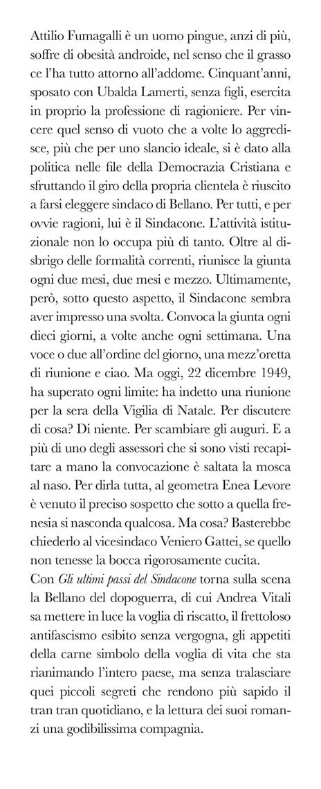 Gli ultimi passi del sindacone - Andrea Vitali - 2