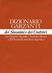 Dizionario Garzanti dei sinonimi e contrari - copertina