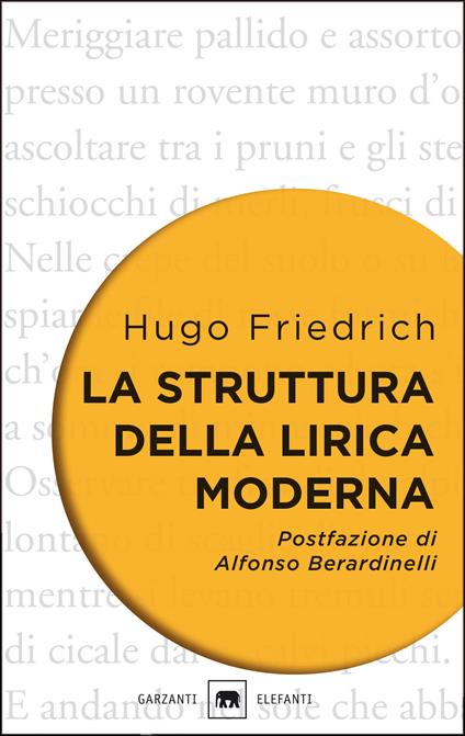 La struttura della lirica moderna. Dalla metà del XIX alla metà del XX secolo - Hugo Friedrich,Piero Bernardini Marzolla - ebook