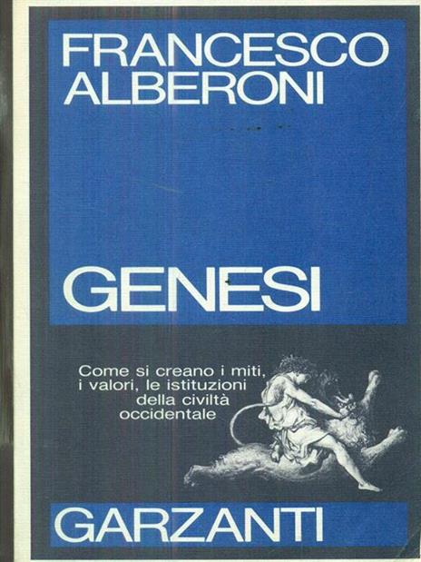 Genesi - Francesco Alberoni - copertina
