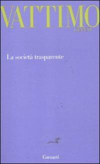 La società trasparente - Gianni Vattimo - copertina