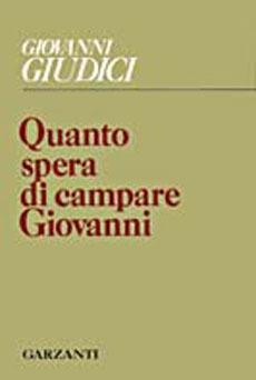 Libro Quanto spera di campare Giovanni Giovanni Giudici