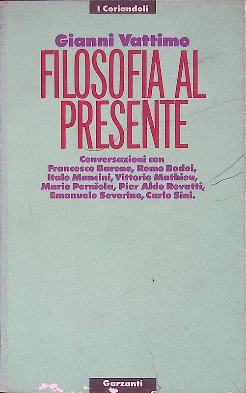 Filosofia al presente