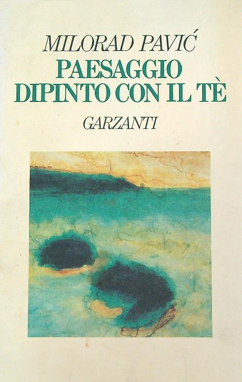 Paesaggio dipinto con il tè
