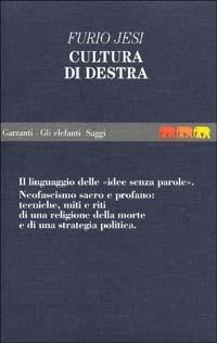 La cultura di destra - Furio Jesi - copertina